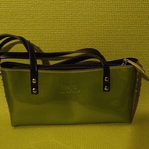 Beijo Green and Black Tote Bag